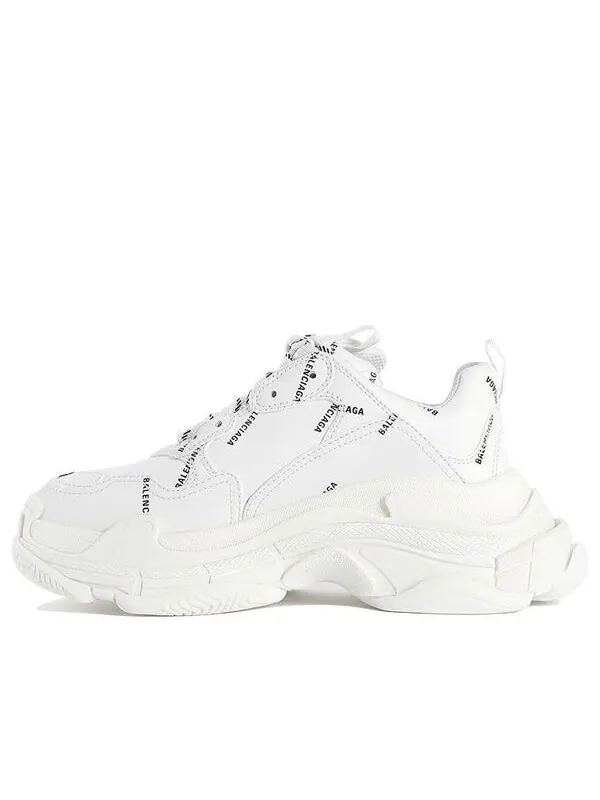 Кроссовки triple s sneaker 'all over logo - white' Balenciaga — изображение 1 из 4, белый