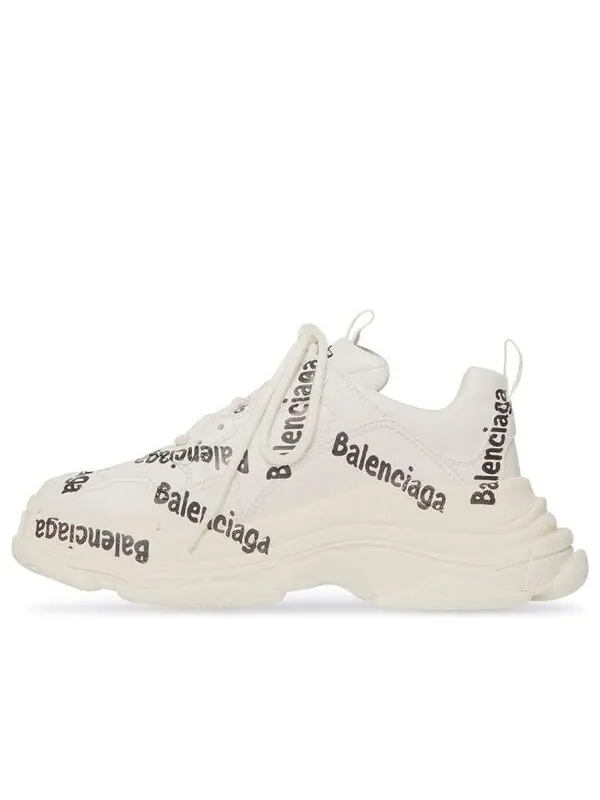 Кроссовки triple s 'logotype - white' Balenciaga — изображение 1 из 4, белый/черный