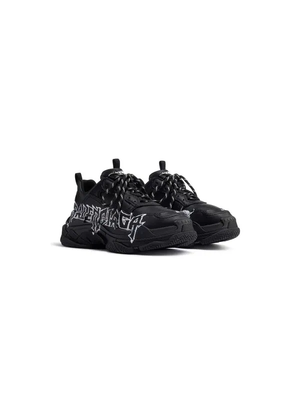 Кроссовки triple s diy metal 'black white' Balenciaga — изображение 2 из 4, черный/белый