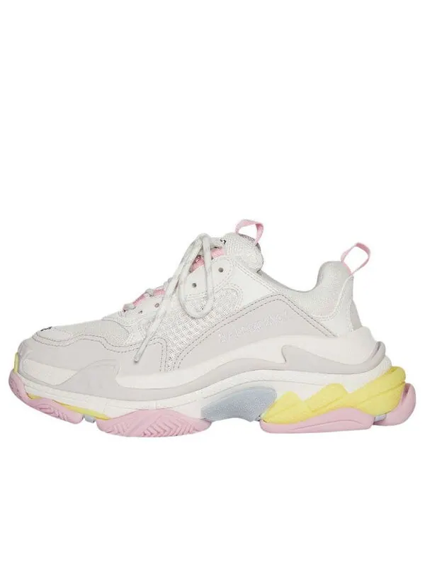 Кроссовки triple s 'white yellow' Balenciaga — изображение 1 из 4, розовый
