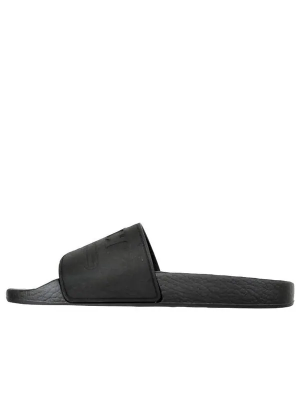 Сандалии logo rubber slide 'black' Gucci — изображение 1 из 4, черный