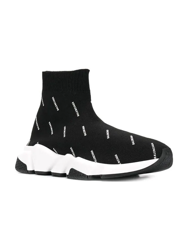 Кроссовки speed trainer 'black white' Balenciaga — изображение 2 из 4, черный