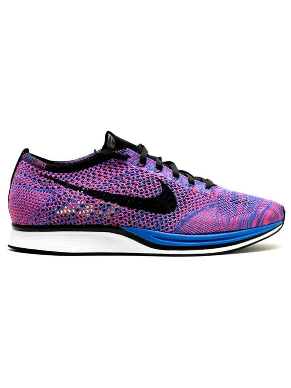 Кроссовки flyknit racer 'indigo' 2014 Nike — изображение 2 из 3, черный-розовый