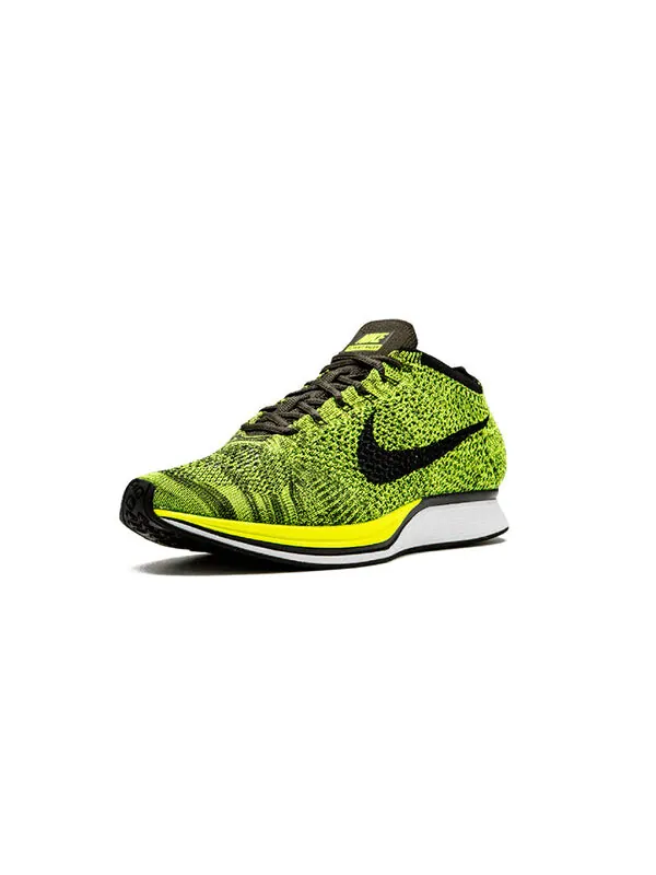 Кроссовки flyknit racer 'volt' Nike — изображение 2 из 4, черный