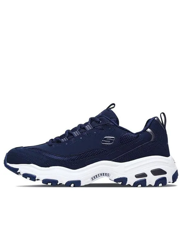 Кроссовки dlites low 'navy white' Skechers — изображение 1 из 4, темно-синий синий/белый