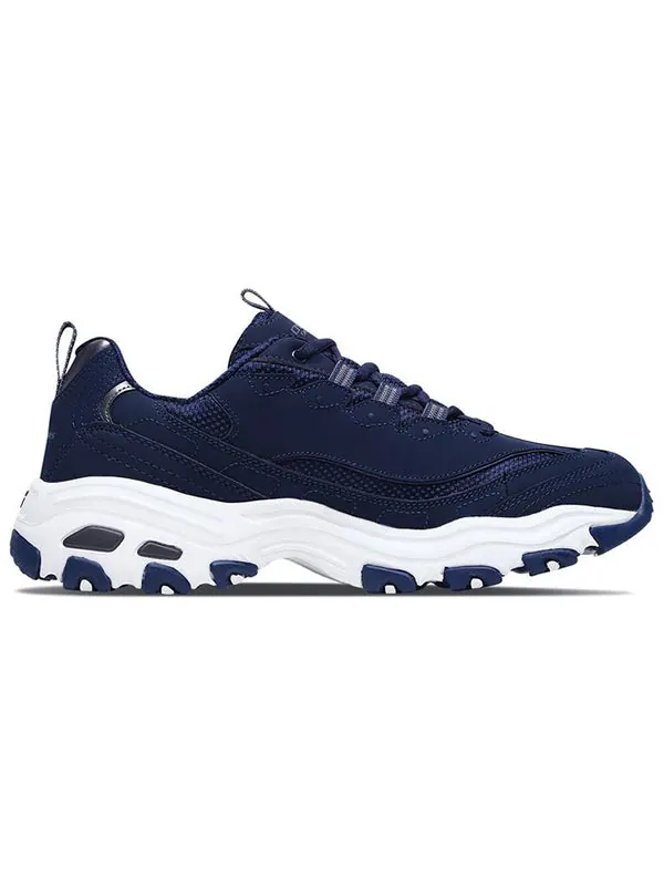 Кроссовки dlites low 'navy white' Skechers — изображение 3 из 4, темно-синий синий/белый