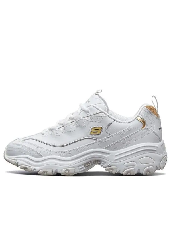 Кроссовки d'lites 1.0 running shoes white/gold Skechers — изображение 1 из 4, белый/золотистый