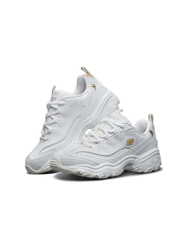 Кроссовки d'lites 1.0 running shoes white/gold Skechers — изображение 3 из 4, белый/золотистый