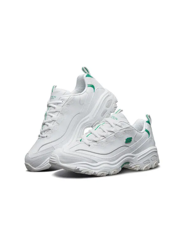 Кроссовки d'lites 1.0 running shoes white/green Skechers — изображение 3 из 4, белый/зеленый