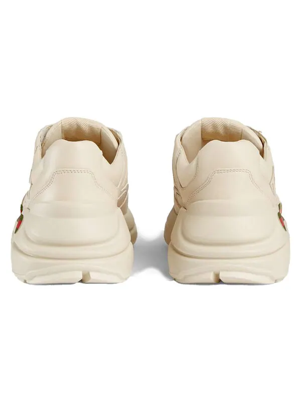 Кроссовки rhyton leather sneaker 'logo' Gucci — изображение 4 из 4, белый