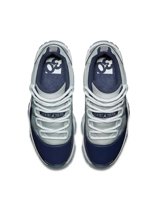 Кроссовки 11 ретро низкие Air Jordan — изображение 4 из 4, серый/белый-темно-синий