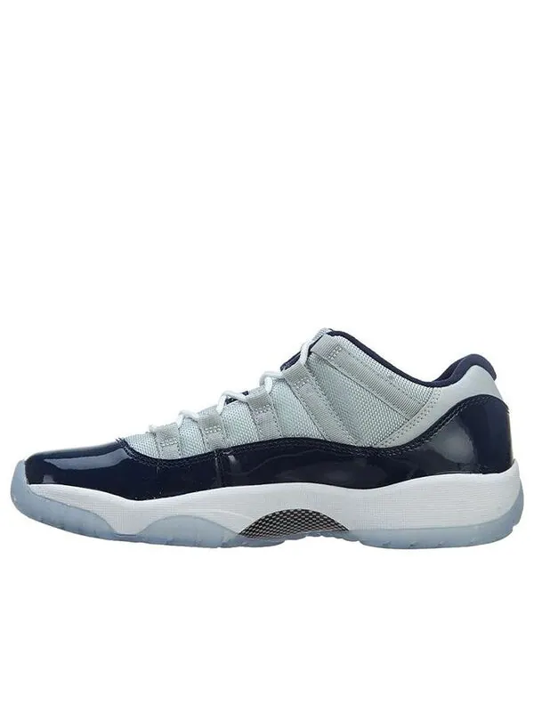 Кроссовки 11 ретро низкие Air Jordan — изображение 1 из 4, серый/белый-темно-синий