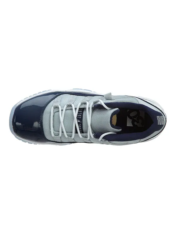 Кроссовки 11 ретро низкие Air Jordan — изображение 3 из 4, серый/белый-темно-синий