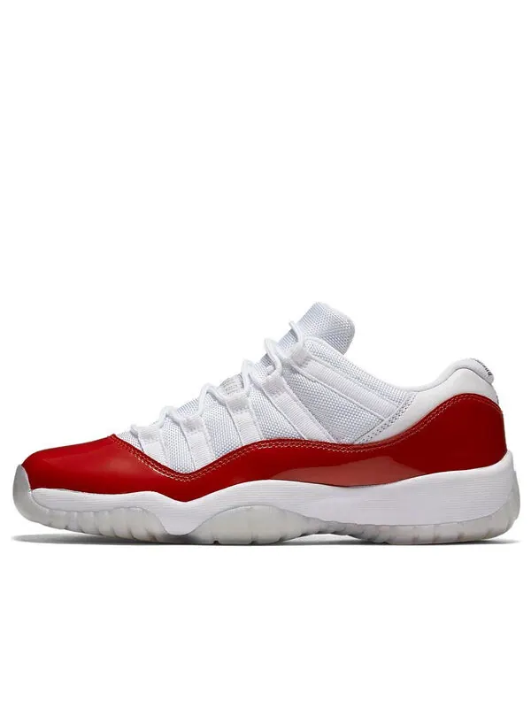 Кроссовки 11 ретро низкие Air Jordan — изображение 1 из 4, белый/красный-черный