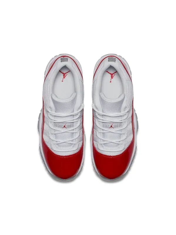 Кроссовки 11 ретро низкие Air Jordan — изображение 4 из 4, белый/красный-черный