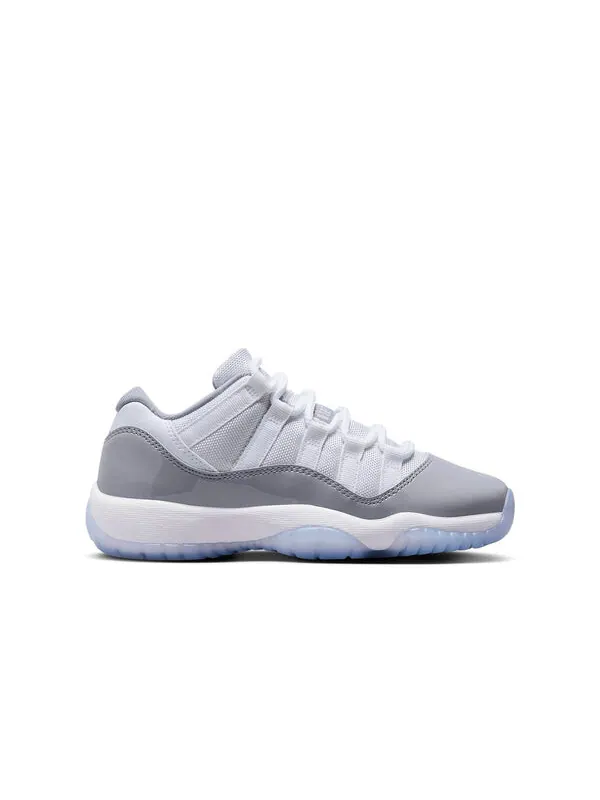 Кроссовки 11 ретро низкие Air Jordan — изображение 2 из 4, белый/серый