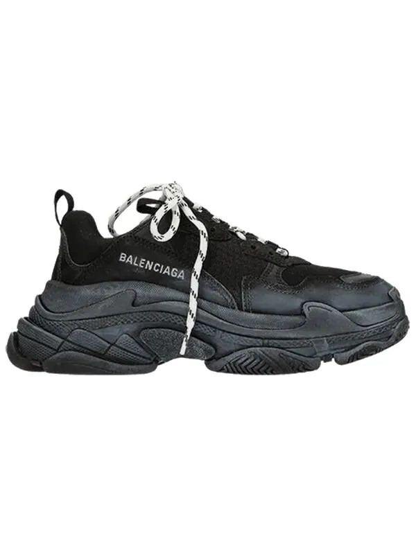 Кроссовки triple s 'black' Balenciaga — изображение 2 из 4, черный