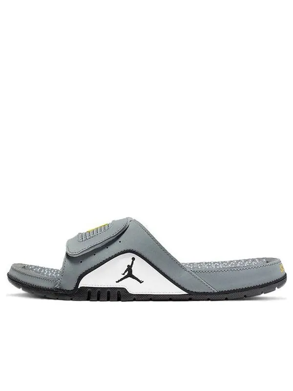 Тапочки гидро 4 ретро Air Jordan — изображение 1 из 4, серый/-черный-белый
