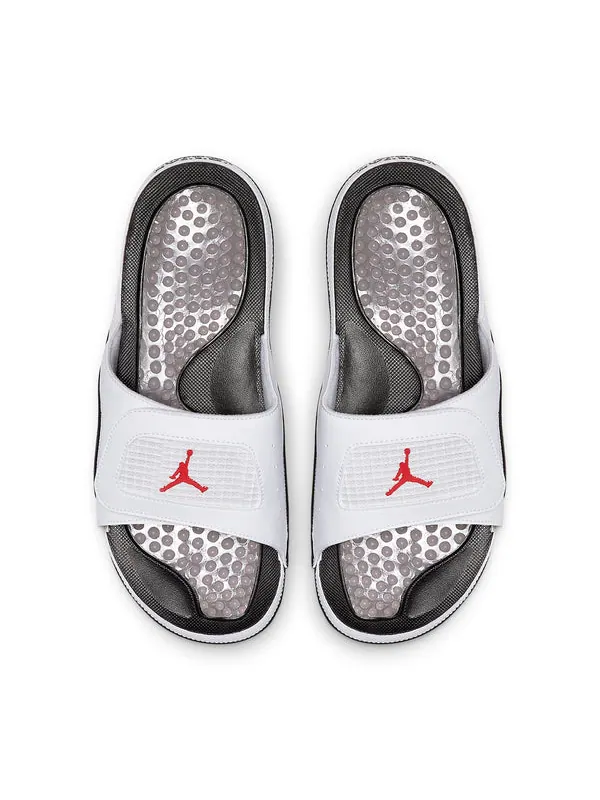Тапочки hydro 4 retro 'white cement' Air Jordan — изображение 3 из 4, белый