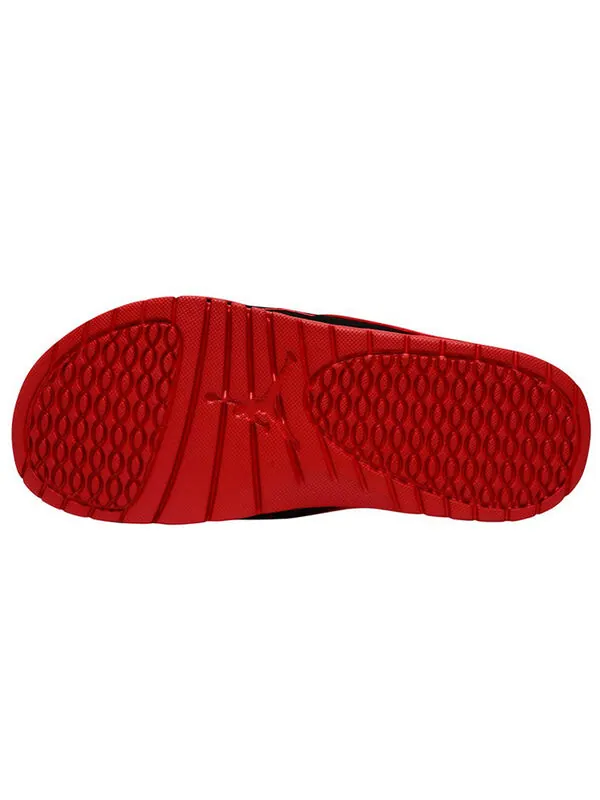 Тапочки hydro 4 retro 'white fire red' Air Jordan — изображение 4 из 4, белый/красный-черный