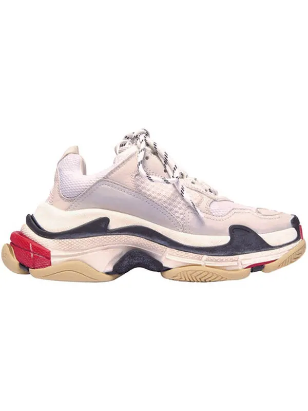 Кроссовки triple s sneaker 'white black red' Balenciaga — изображение 2 из 4, серый/белый