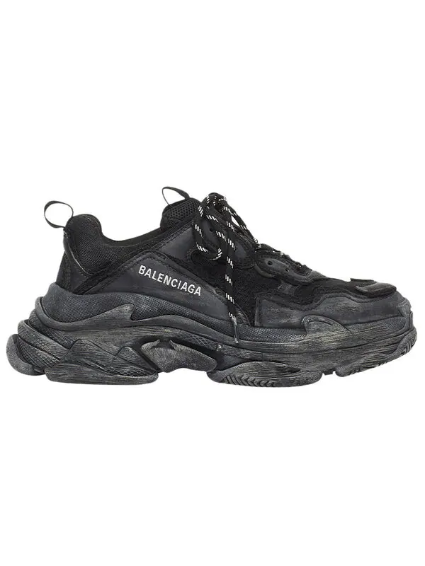 Кроссовки diy triple s 'black' Balenciaga — изображение 2 из 4, черный