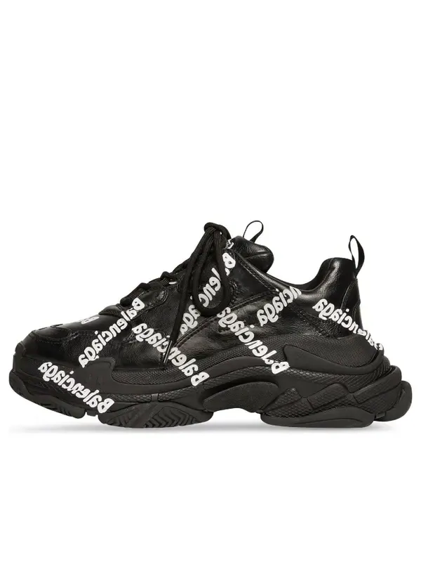 Кроссовки triple s logotype sneakers 'black' Balenciaga — изображение 1 из 4, черный/белый