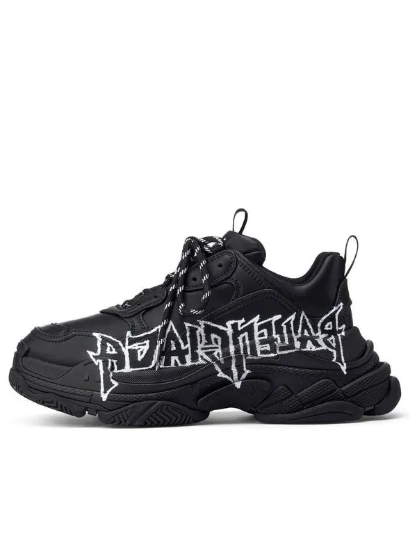 Кроссовки triple s diy metal 'black white' Balenciaga — изображение 1 из 4, черный/белый