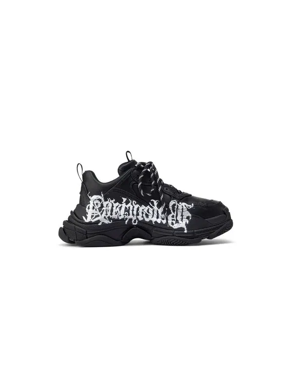 Кроссовки triple s diy metal 'black white' Balenciaga — изображение 2 из 4, черный/белый