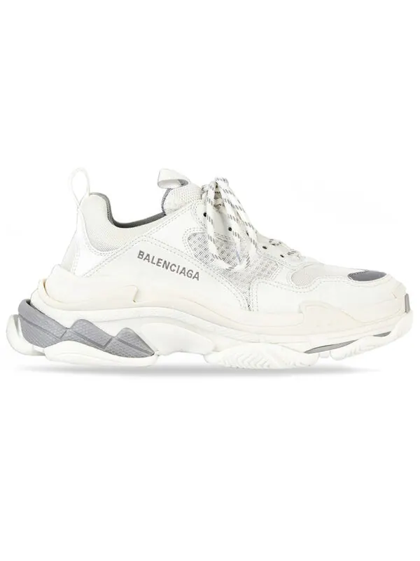 Кроссовки triple s sneaker 'white metal grey' Balenciaga — изображение 2 из 4, белый серый
