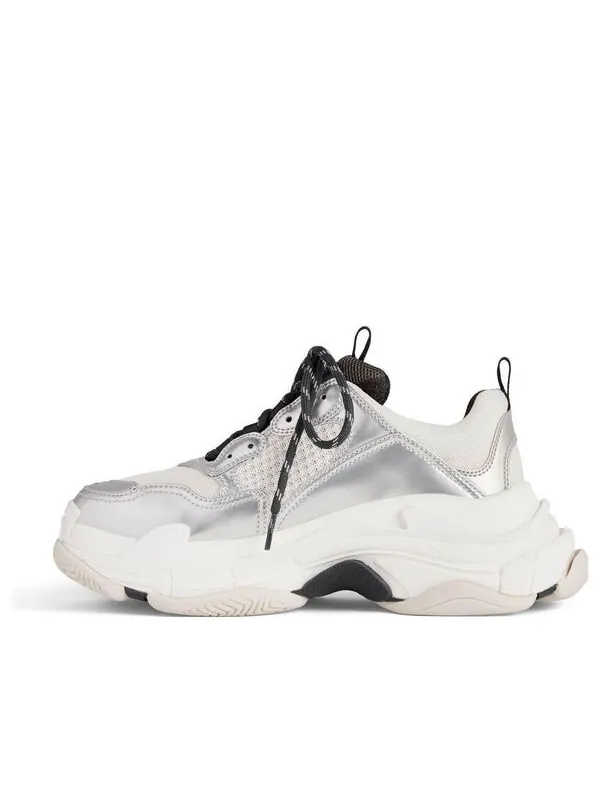 Кроссовки triple s sneakers 'black white and silver double foam and mesh' Balenciaga — изображение 1 из 4