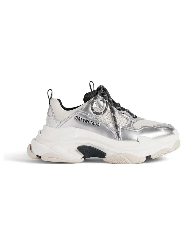 Кроссовки triple s sneakers 'black white and silver double foam and mesh' Balenciaga — изображение 2 из 4