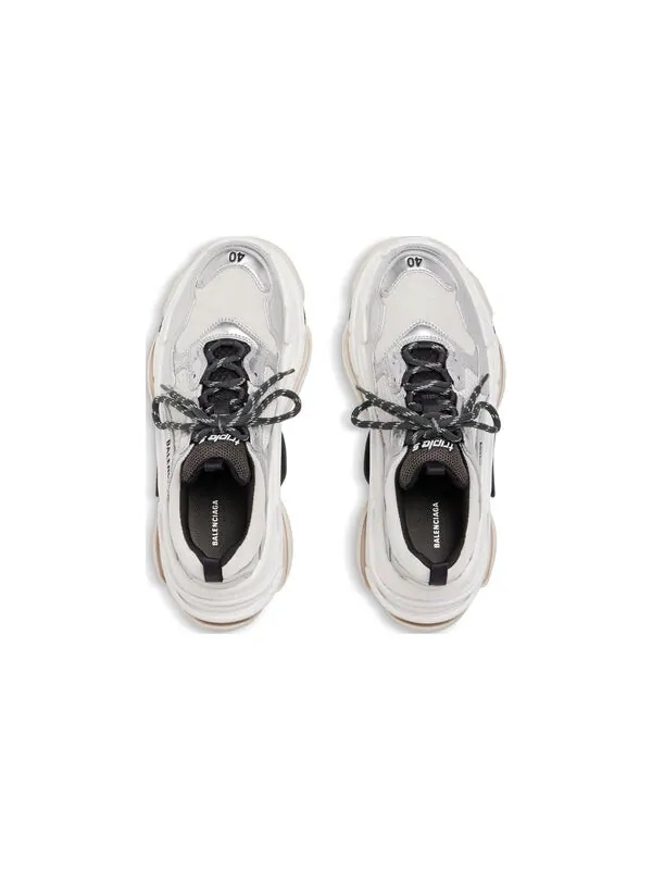 Кроссовки triple s sneakers 'black white and silver double foam and mesh' Balenciaga — изображение 4 из 4