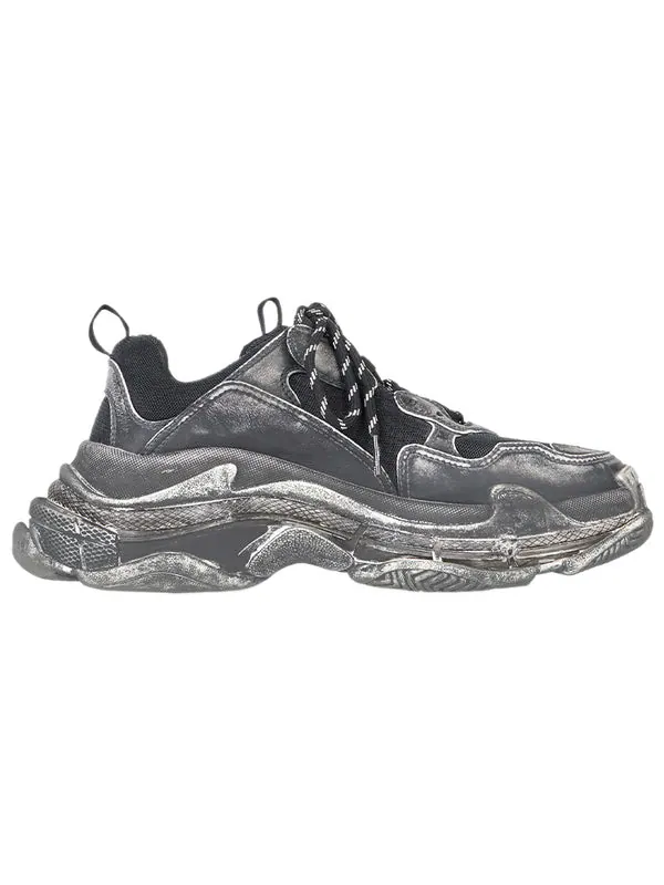 Кроссовки triple s 'faded black' Balenciaga — изображение 2 из 4, черный/серый