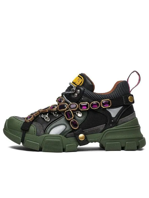 Кроссовки flashtrek crystals 'green' Gucci — изображение 1 из 4, зеленый