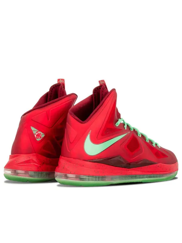 Кроссовки lebron 10 'christmas' Nike — изображение 3 из 4, красный/зеленый/красный