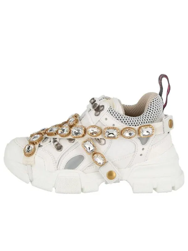 Кроссовки flashtrek crystals 'white' Gucci — изображение 1 из 4, белый