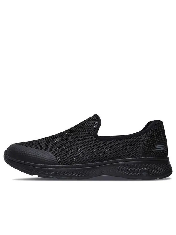 Кроссовки go walk 4 slip-on 'black' Skechers — изображение 1 из 4, черный