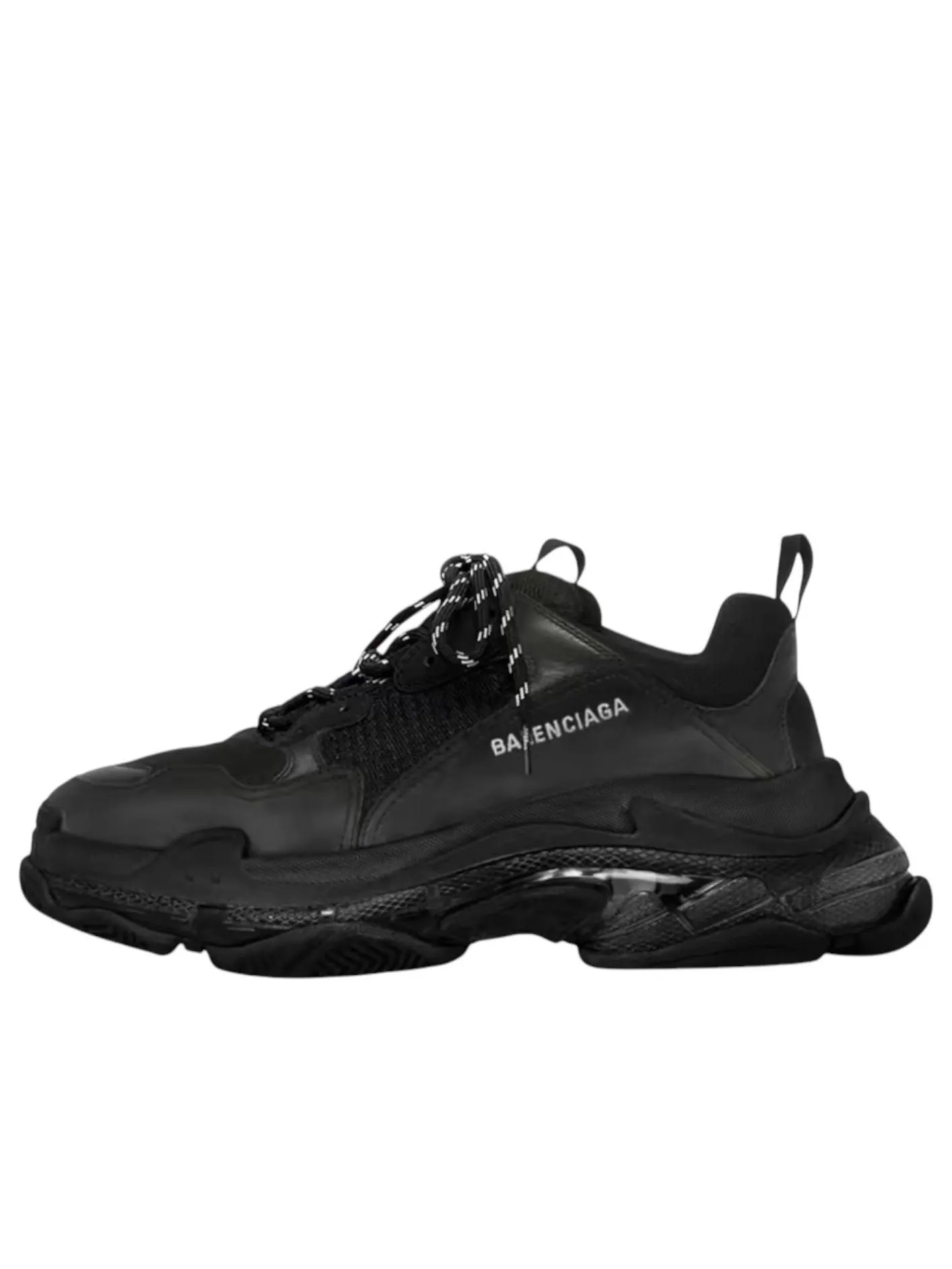 Balenciaga Triple S Clear Sole 'Black' — изображение 1 из 5, черный