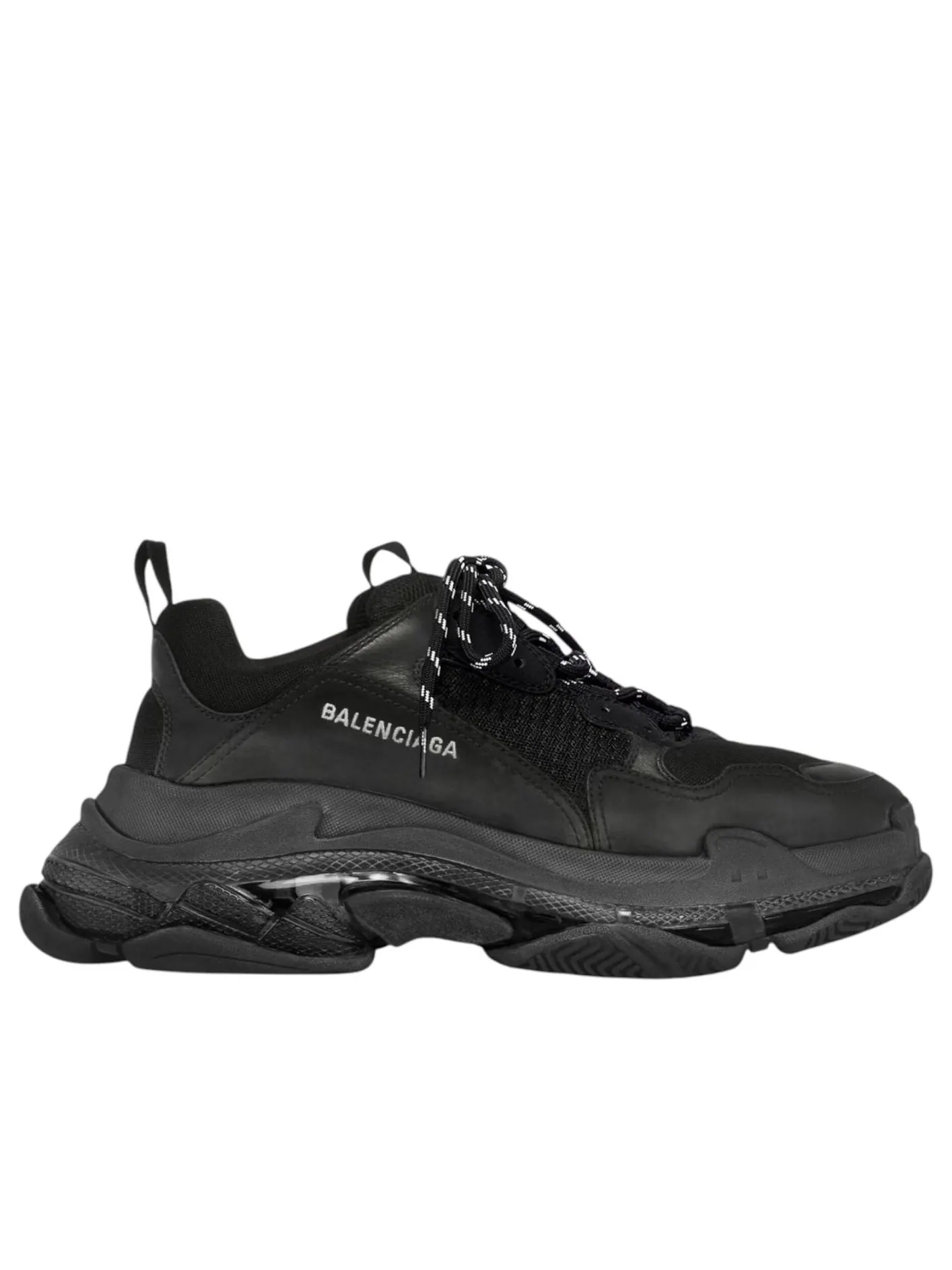 Balenciaga Triple S Clear Sole 'Black' — изображение 5 из 5, черный