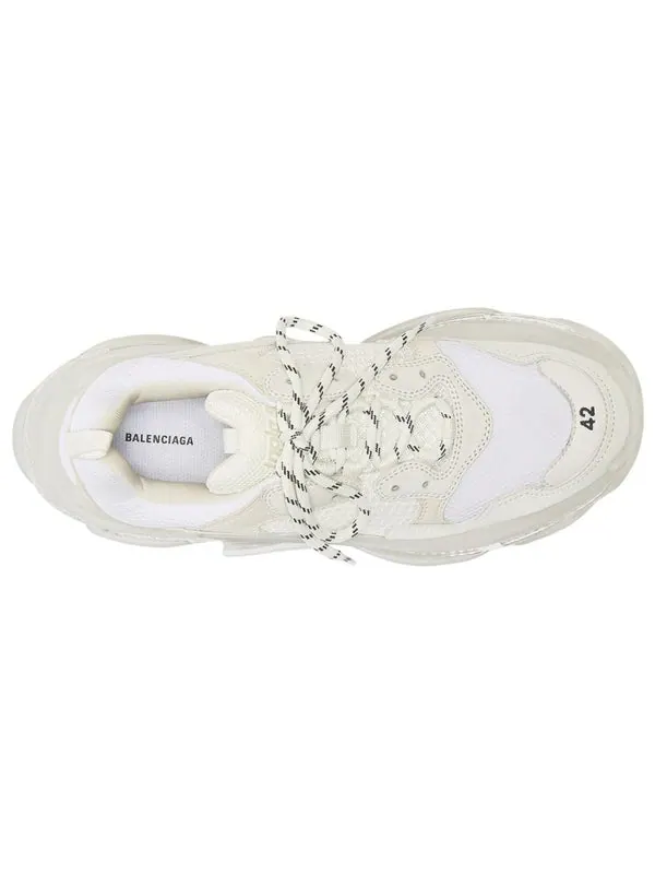 Кроссовки triple s sneaker 'clear sole - white' Balenciaga — изображение 3 из 4, белый