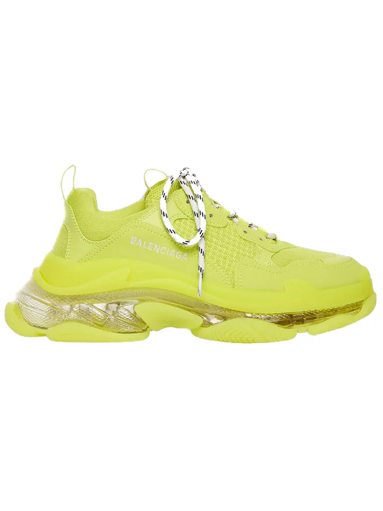 Кроссовки Balenciaga Triple S Sneaker 'Clear Sole Fluo' — изображение 2 из 4, желтый