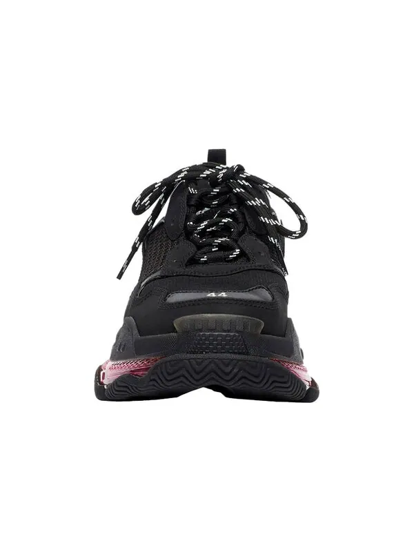 Кроссовки triple s sneaker 'clear sole - black pink neon' Balenciaga — изображение 3 из 4, черный/фиолетовый