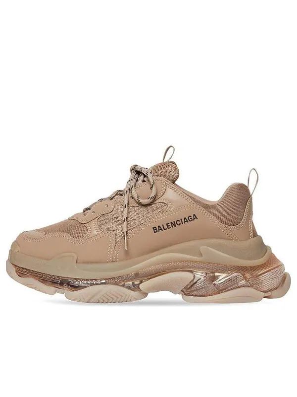 Кроссовки triple s clear sole 'brown' Balenciaga — изображение 1 из 4, коричневый