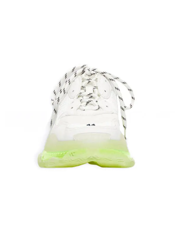 Кроссовки triple s sneaker 'clear sole - white fluo yellow' Balenciaga — изображение 3 из 4, белый/зеленый