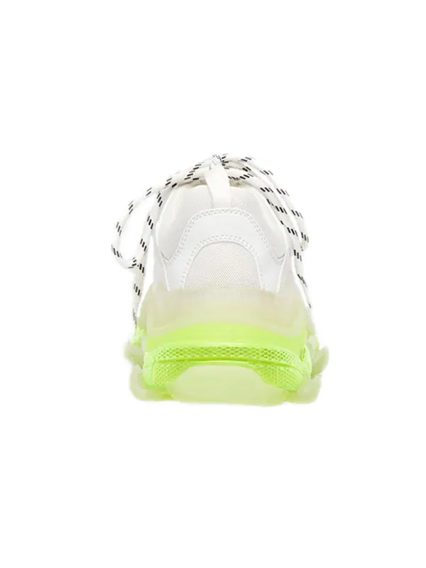 Кроссовки triple s sneaker 'clear sole - white fluo yellow' Balenciaga — изображение 4 из 4, белый/зеленый