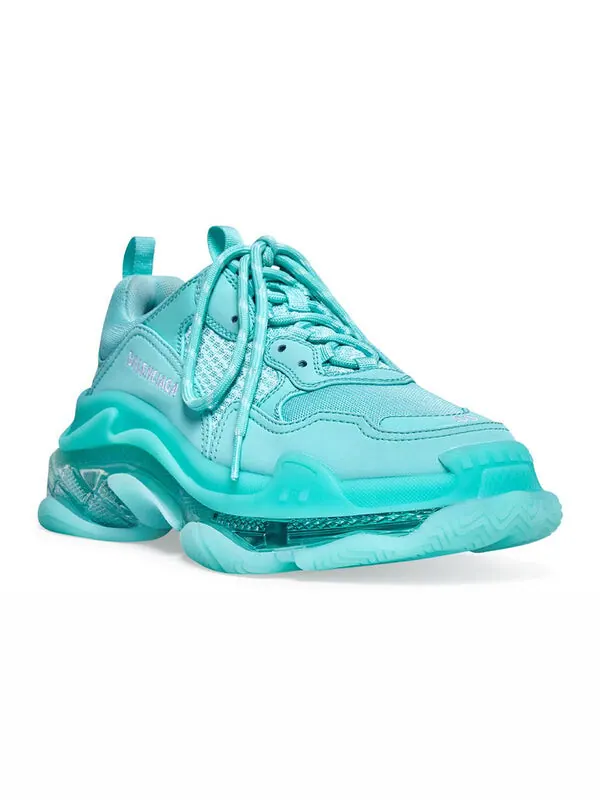 Кроссовки triple s sneakers 'clear sole turquoise' Balenciaga — изображение 3 из 4, белый
