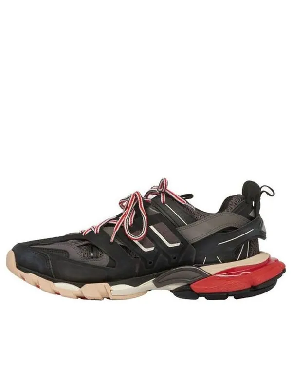 Кроссовки track trainer 'black red' Balenciaga — изображение 1 из 4, черный/розовый