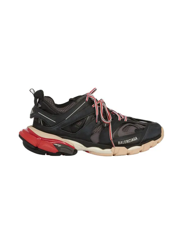 Кроссовки track trainer 'black red' Balenciaga — изображение 2 из 4, черный/розовый