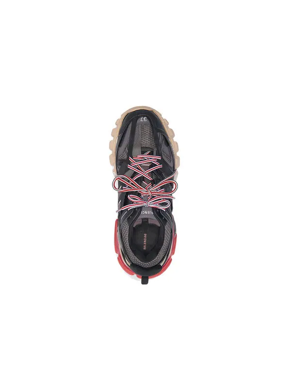 Кроссовки track trainer 'black red' Balenciaga — изображение 3 из 4, черный/розовый